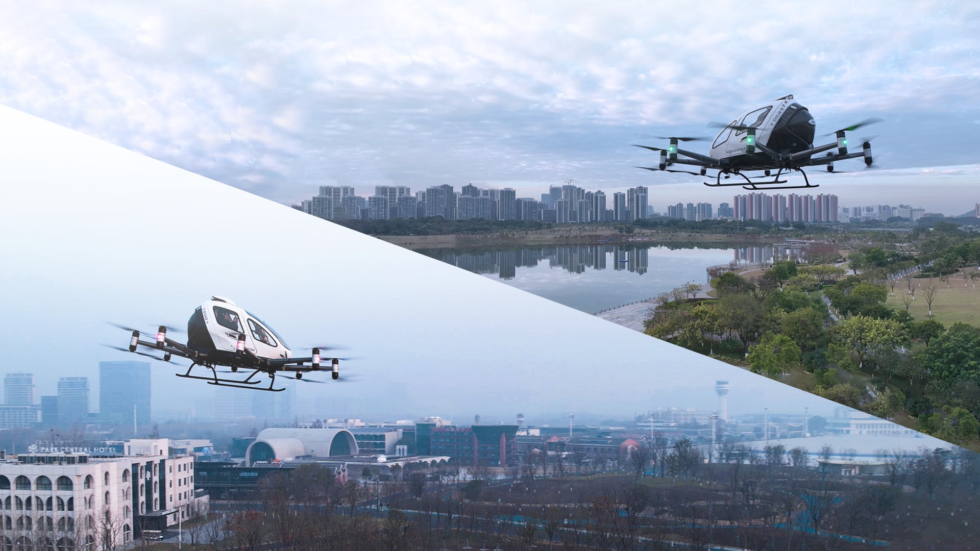 EHang Makes World&rsquo;s First Commercial Electric Air Taxi Flight 