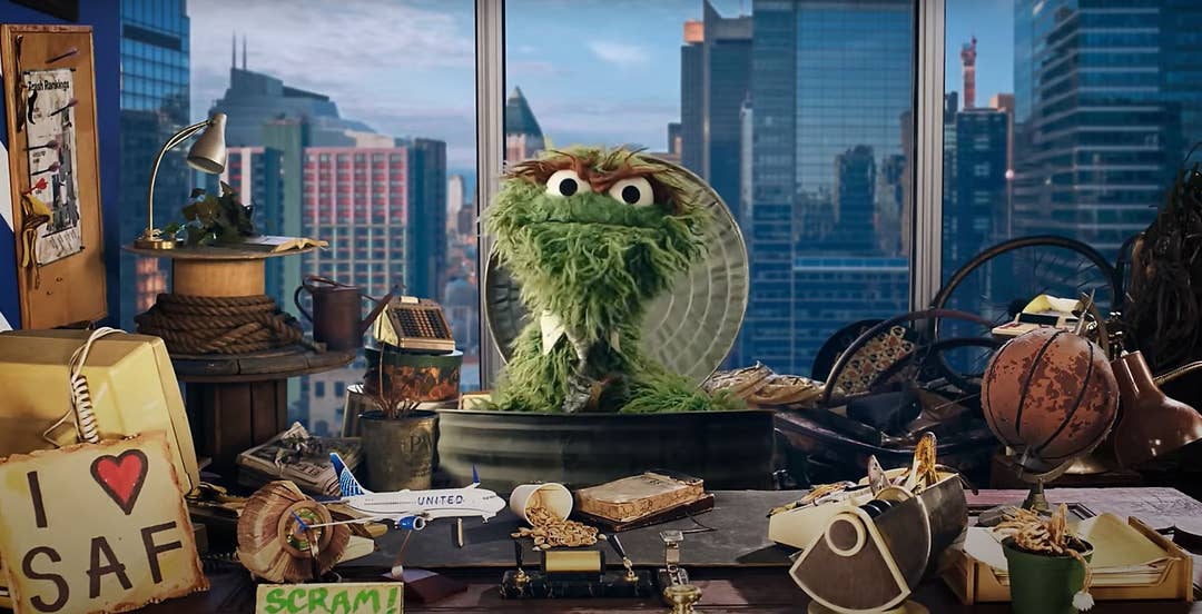 United Turns to Oscar the Grouch to Spread SAF Awareness - FLYING Magazine