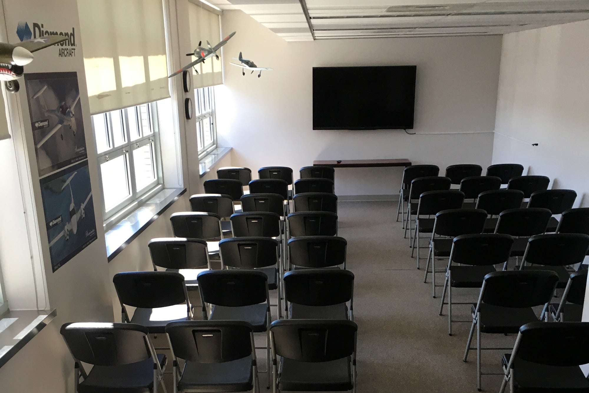 A classroom at Cargill Aeronautical Academy