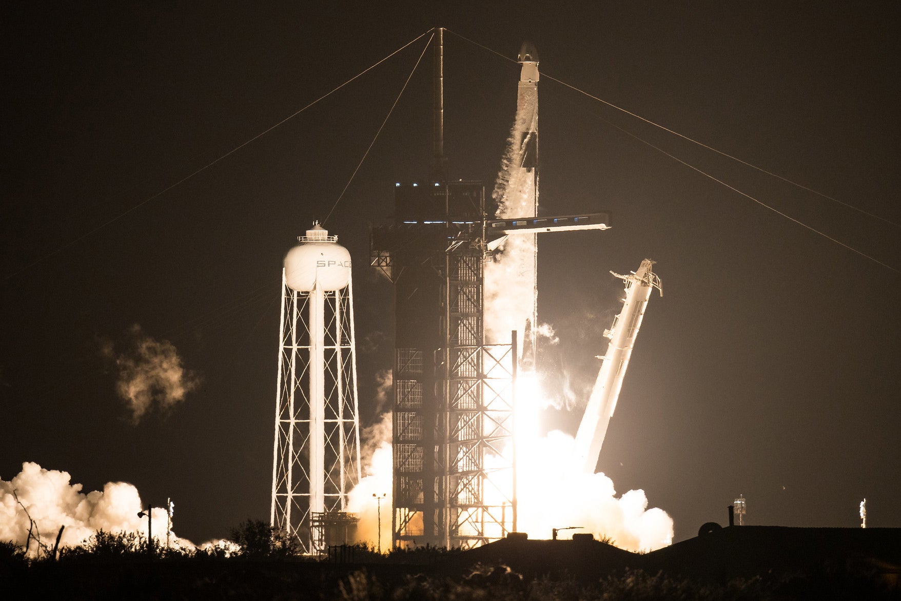 launch of the crewed Dragon capsule