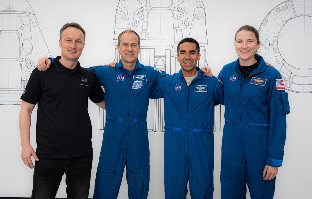 SpaceX Crew-3 astronauts (from left) Matthias Maurer, Thomas Marshburn, Raja Chari and Kayla Barron.